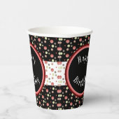 Gobelets En Papier Point Polka moderne (Droite)