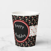Gobelets En Papier Point Polka moderne (Recto)