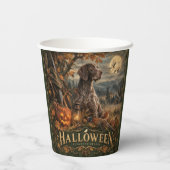 Gobelets En Papier Pointer allemand Halloween (Verso)