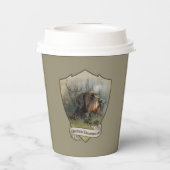 Gobelets En Papier Pointeur À poils durs allemand (Verso)