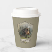 Gobelets En Papier Pointeur À poils durs allemand (Recto)