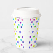 Gobelets En Papier Points colorés (Gauche)