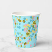 Gobelets En Papier Points Confetti modernes colorés et agréables (Recto)