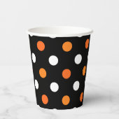 Gobelets En Papier Points d'Halloween (Verso)