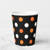 Gobelets En Papier Points d'Halloween (Recto)