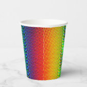 Gobelets En Papier Points Festifs Arc-en-ciel Cool joyeux amusant col (Droite)
