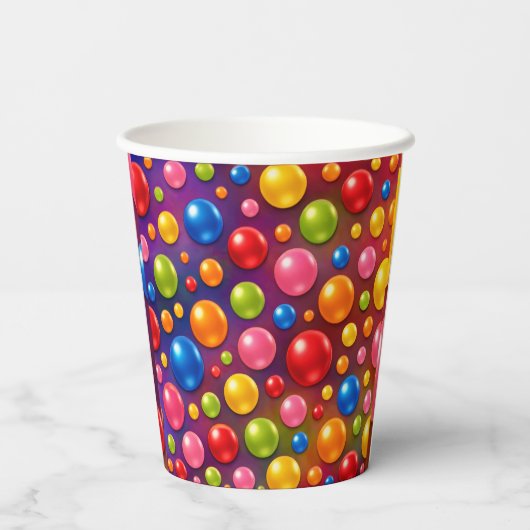 Gobelets En Papier points groovy (Verso)