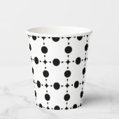 Gobelets En Papier Points noirs, Motif à pois, Points, Pointillé (Recto)