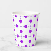 Gobelets En Papier Points violets, Motif à pois, Points, Pointillé (Verso)