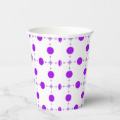Gobelets En Papier Points violets, Motif à pois, Points, Pointillé (Droite)