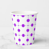 Gobelets En Papier Points violets, Motif à pois, Points, Pointillé (Recto)