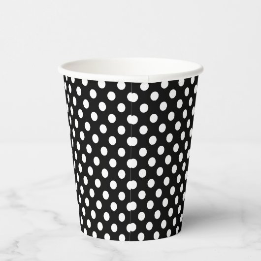 Gobelets En Papier Pois blancs - Accent rouge (Droite)