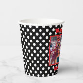 Gobelets En Papier Pois blancs - Accent rouge (Recto)