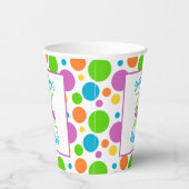 Gobelets En Papier Pois coloré | Anniversaire (Droite)