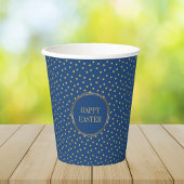 Gobelets En Papier Pois d'or moderne mignon Christian Happy Pâques
