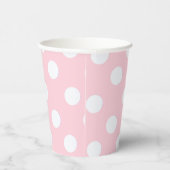 Gobelets En Papier Pois rose pastel (Droite)
