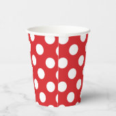 Gobelets En Papier Pois rouge et blanc fête d'anniversaire (Droite)