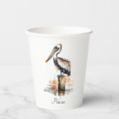 Gobelets En Papier Poise du Pélican (Recto)