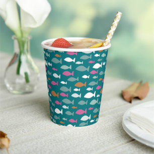Gobelets En Papier Poisson vert