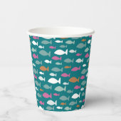 Gobelets En Papier Poisson vert (Verso)
