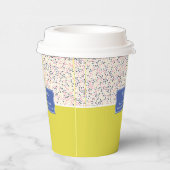 Gobelets En Papier Polka Motif Famille ou Entreprise Coupe en papier (Droite)