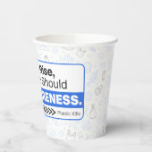 Gobelets En Papier Pollution plastique océanique Sensibilisation De l (Gauche)