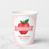 Gobelets En Papier Pomme de mon oeil tomber | baby shower à thème été (Recto)