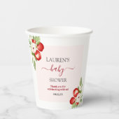 Gobelets En Papier Pomme de notre Baby shower oculaire (Recto)