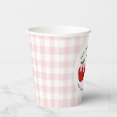 Gobelets En Papier Pomme de notre oeil Arc rose anniversaire (Droite)