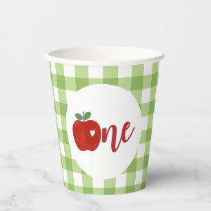 Gobelets En Papier Pomme de notre OEil premier anniversaire