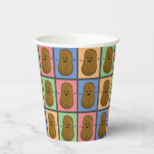 Gobelets En Papier Pomme de terre style pop art (Gauche)