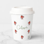 Gobelets En Papier Pomme tasse papier (Verso)