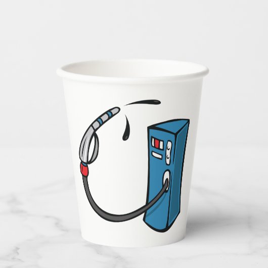 Gobelets En Papier Pompe à gaz (Recto)