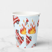 Gobelets En Papier Pompier Pompier Plaques papier fête d'anniversaire (Droite)