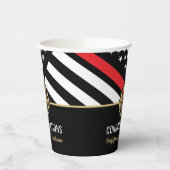 Gobelets En Papier Pompier Pompier Service de retraite pompier (Gauche)