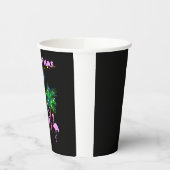 Gobelets En Papier Pont The Palms Tropical Pink Flamingos Palm Tree (Gauche)