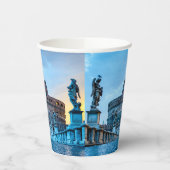 Gobelets En Papier Ponte Sant'Angelo à l'aube - Rome Italie (Gauche)