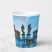 Gobelets En Papier Ponte Sant'Angelo à l'aube - Rome Italie (Droite)