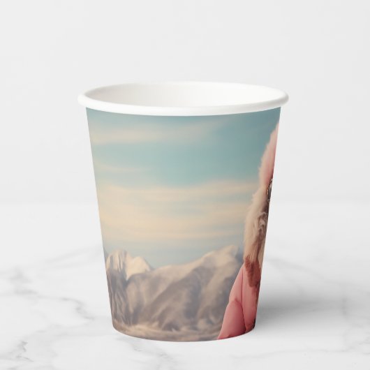 Gobelets En Papier Poodle arctique (Recto)