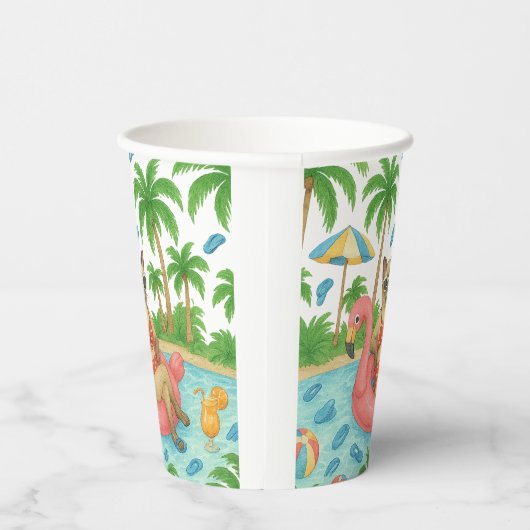 Gobelets En Papier Pool Party for Siamese Cat lovers  (Droite)