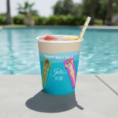 Gobelets En Papier Pool Party pour le 30e anniversaire
