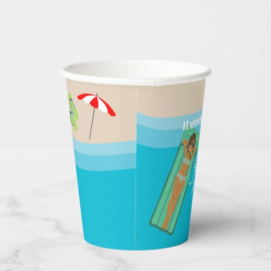 Gobelets En Papier Pool Party pour le 30e anniversaire (Droite)