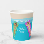 Gobelets En Papier Pool Party pour le 30e anniversaire (Recto)