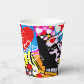 Gobelets En Papier Pop Art Valentine (Verso)