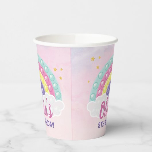 Gobelets En Papier Pop It Fidget fête d'anniversaire (Gauche)