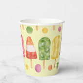 Gobelets En Papier Popcicules de fruits (Verso)