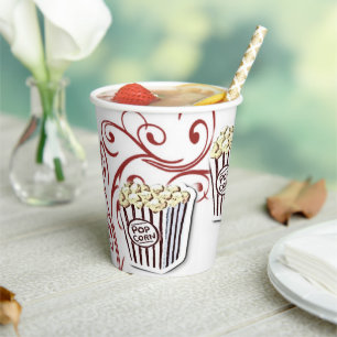 Gobelets En Papier Popcorn coupe de papier