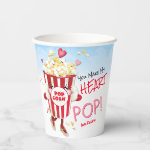 Gobelets En Papier Popcorn Love Funny