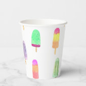 Gobelets En Papier Popsicle de crème glacée (Verso)