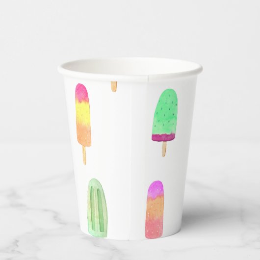 Gobelets En Papier Popsicle de crème glacée (Droite)